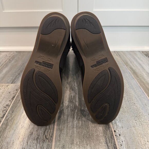 Merrell Adaline Tall Leather Riding Boots w/Zip&Buckle Black Womens Select Grip - Picture 3 of 8